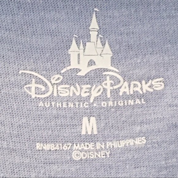 Disney Parks Eyore Appliqué Bow Burnout Short Sleeve Shirt Blue M - Picture 3 of 8
